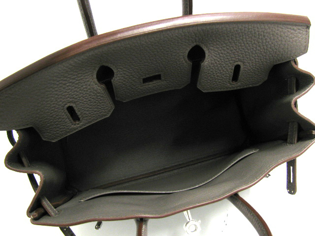 エルメス バーキン25(トゴ/エタン/シルバー/金具)【新品】